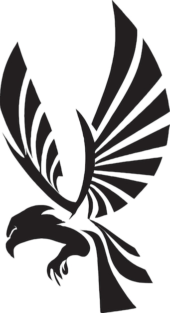 Vektor fliegender adler-logo-vektor