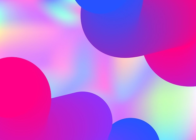 Fließende Form. Pop-Poster, Präsentationsrahmen. Holografischer 3D-Hintergrund mit moderner, trendiger Mischung. Lebendiges Verlaufsgitter. Flüssiger Formhintergrund mit flüssigen dynamischen Elementen.