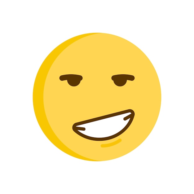 Flirtendes Emoticon-Symbol Vektor-Gute-Laune-Emoji