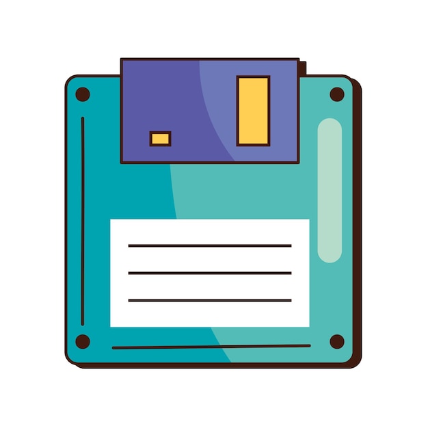 Vektor floppy-disk-retro-symbol