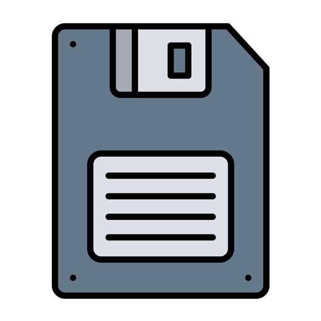 Vektor floppy-disk-vektor-illustrationsstil