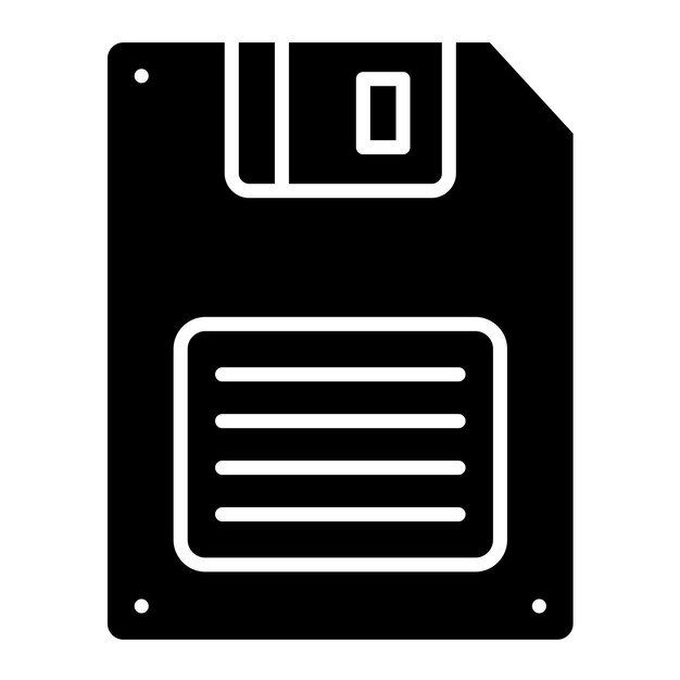 Vektor floppy-disk-vektor-illustrationsstil