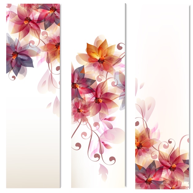 Floral Banner-Sammlung