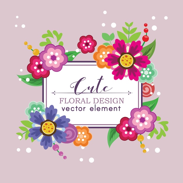 floral Desing Vektorelement