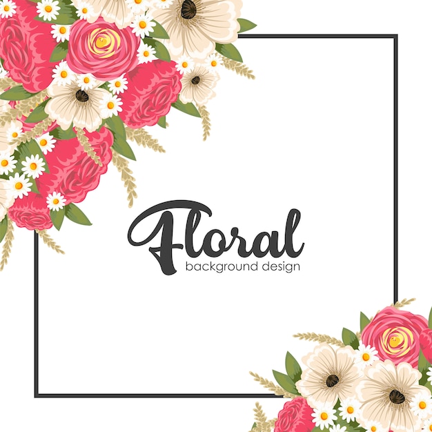 Floral hintergrund design