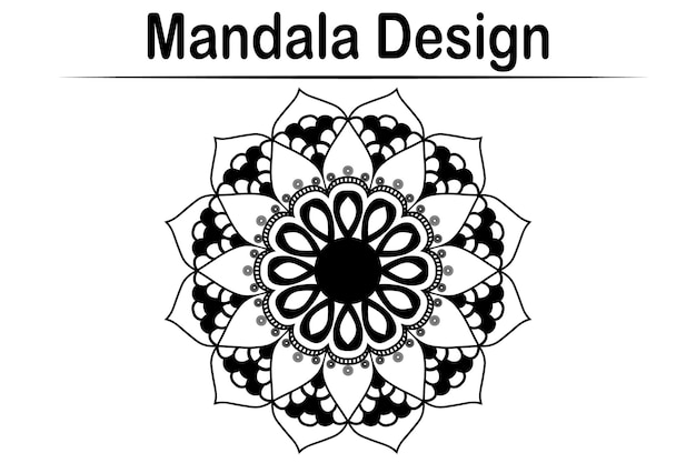Floral Luxury ornamental Vektor indischen Hintergrund Mandala-Design
