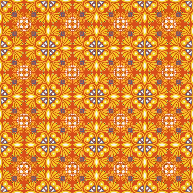 Floral seamless pattern hintergrund garten natur damask aboriginal ornament art