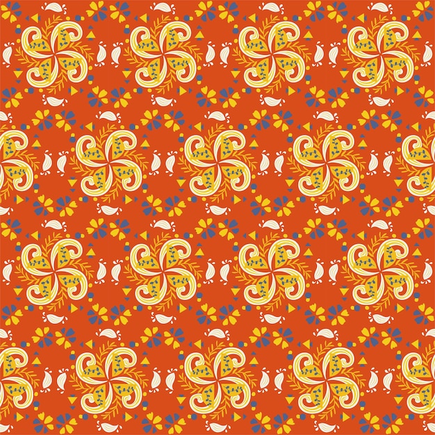 Floral seamless pattern hintergrund garten natur damask aboriginal ornament art