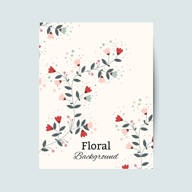 Floral vintage flyer