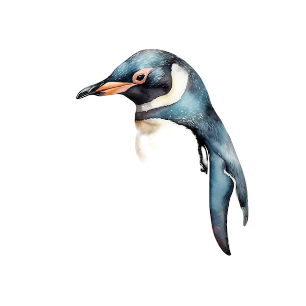 Vektor florale pinguin-familien-vektorkunst. pinguin-vektor