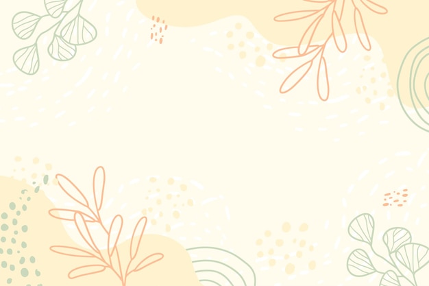 floraler Hintergrund mit Memphis-Stil