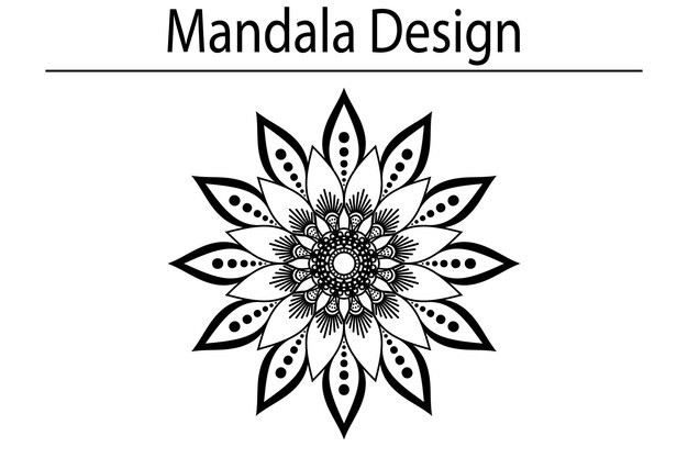 Vektor floraler luxusverlauf auf weißem, isoliertem mandala-designhintergrund