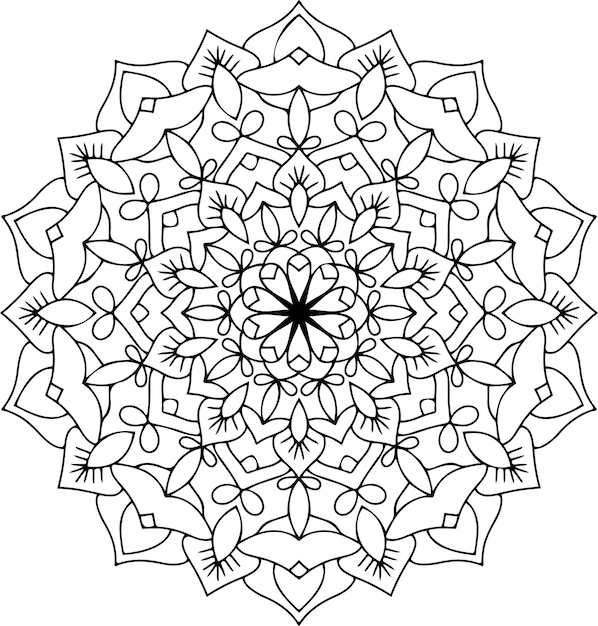 Florales mandala-design