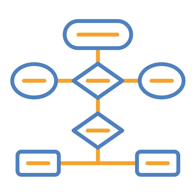 Vektor flowchart-symbol