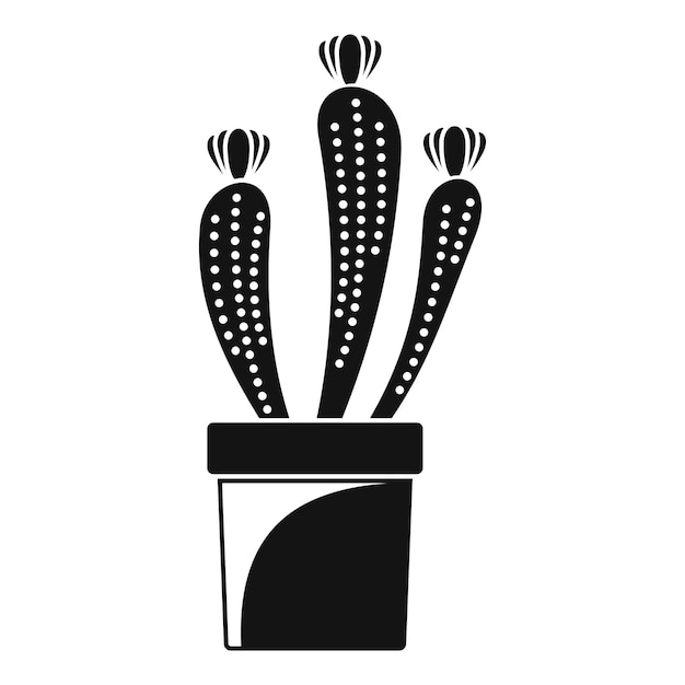 Vektor flower-kaktus-symbol einfache illustration von flower- kaktus-vektor-ikonen für webdesign, isoliert auf weißem hintergrund