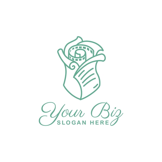 Flower mail-logo-vorlage