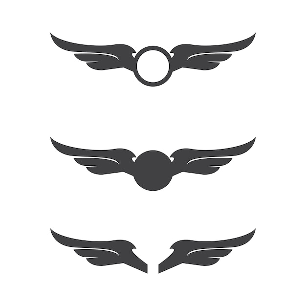 Flügel-Logo-Vorlage-Set