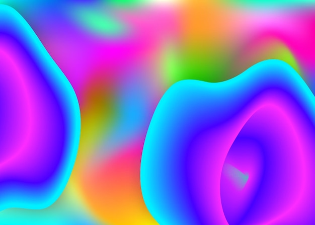 Flüssige Elemente Hintergrund mit dynamischen Formen und Flüssigkeit
