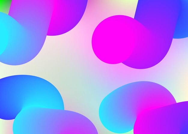 Flüssiger Hintergrund mit flüssigen dynamischen Elementen und Formen
