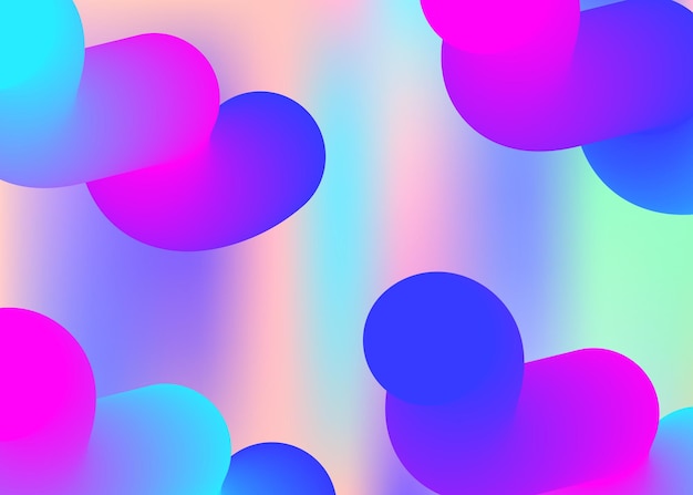 Flüssiger Hintergrund mit flüssigen dynamischen Elementen und Formen