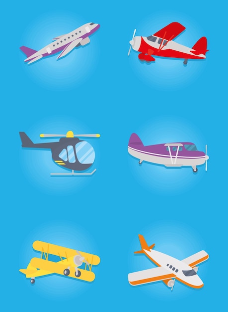 Flugzeug-Icon-Set