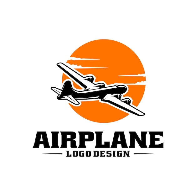 Vektor flugzeug-illustration-logo-vektor