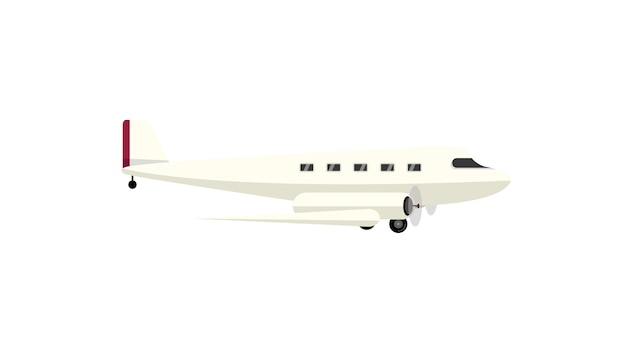 Flugzeug lokalisierte transportvektorillustration