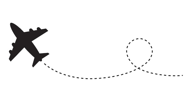 Flugzeug-Silhouette-Illustration