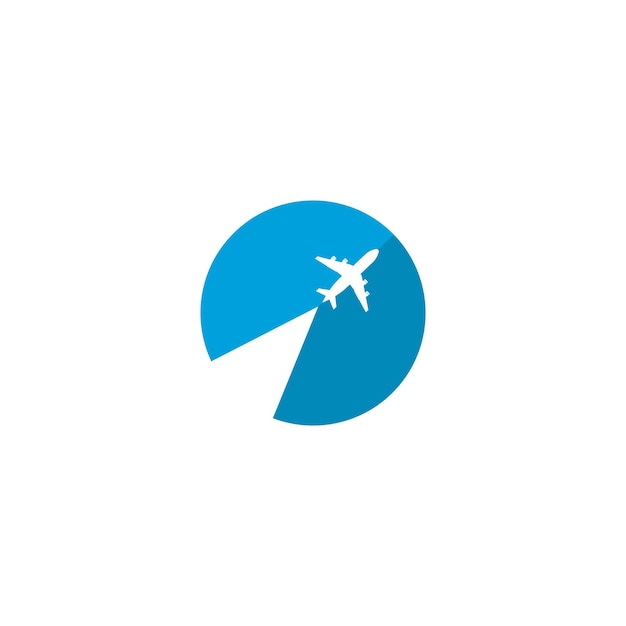 Flugzeug-Symbol-Vektor-Illustration-Design-Logo-Vorlage