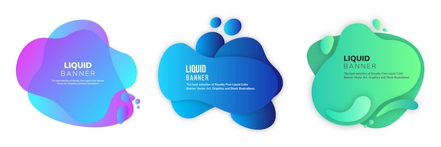 Fluid Color Banner Hintergrund verflüssigen