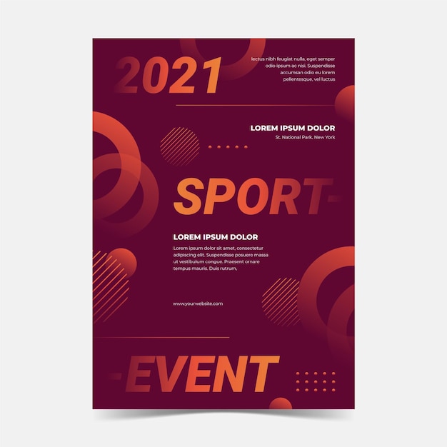 Flyer für sportveranstaltungen