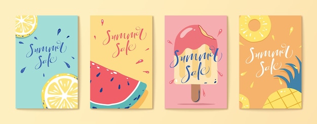 Flyer-Set Obst und Eis am Stiel