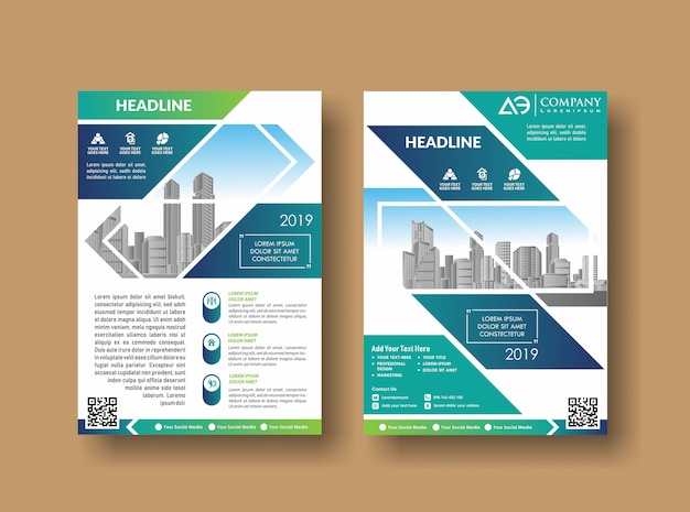 Flyer zum layout-cover-design-jahresbericht