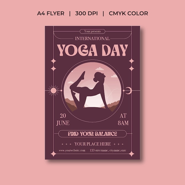 Flyer zum Yoga-Tag