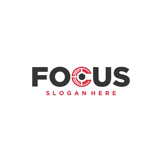 Vektor fokus-logo-design-vektor