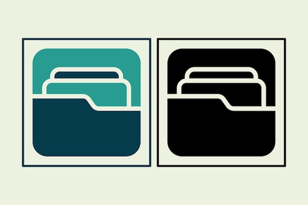 Folder icon icon related to UI elements suitable for web site app user interfaceselement printable etc solid icon style simple vector design editable