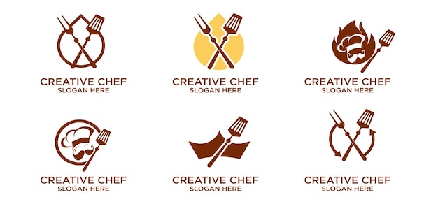 Vektor food-logo-design modernes food-chef-logo-design-konzept kochlogo food restaurant-vektor