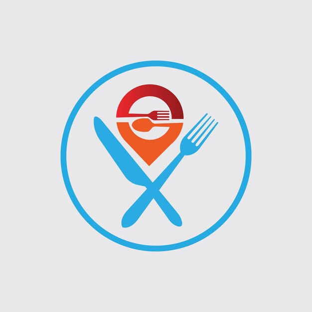 Food point logo entwirft konzeptvektor restaurantlogo entwirft vorlagenillustration