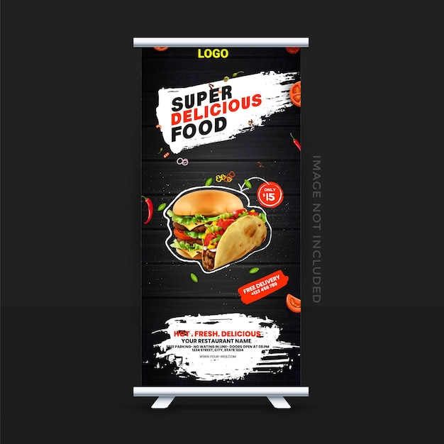 Food x rollup-banner-design