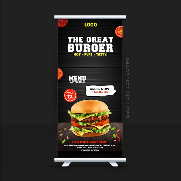 Food x rollup-banner-design