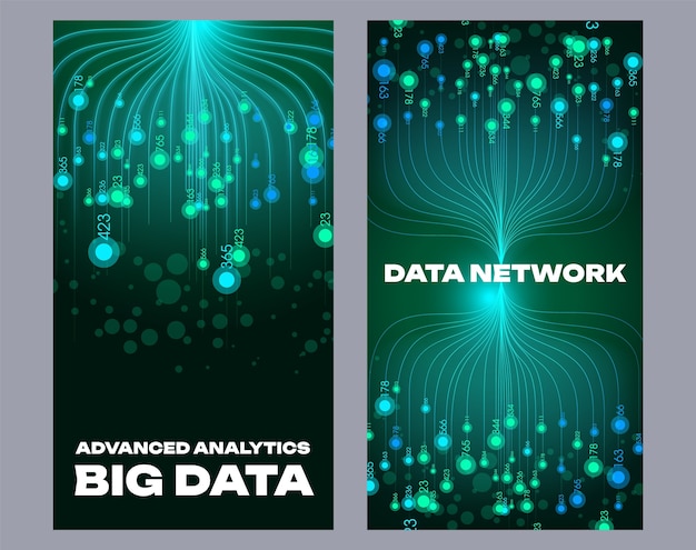Fortgeschrittene Analysen und Big-Data-Datennetzwerk-Visualisierung