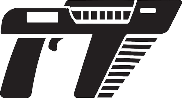 Fortschrittliches Laser-Scharfschützengewehr-Logo mit punktgenauer Genauigkeit