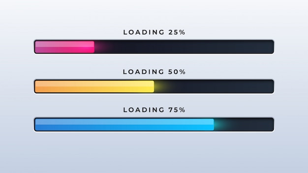 Vektor fortschrittsladeleiste