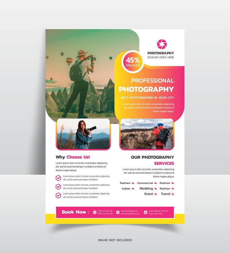 Fotoagentur Flyer Vorlage