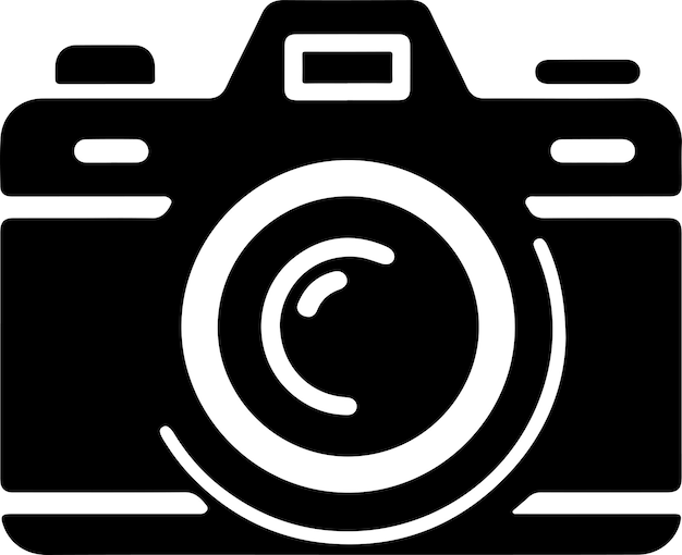 Fotografie logo design kamera silhouette vektor