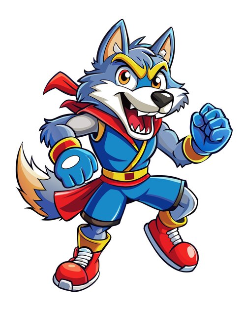 Fox 3D-Illustration von Wolf