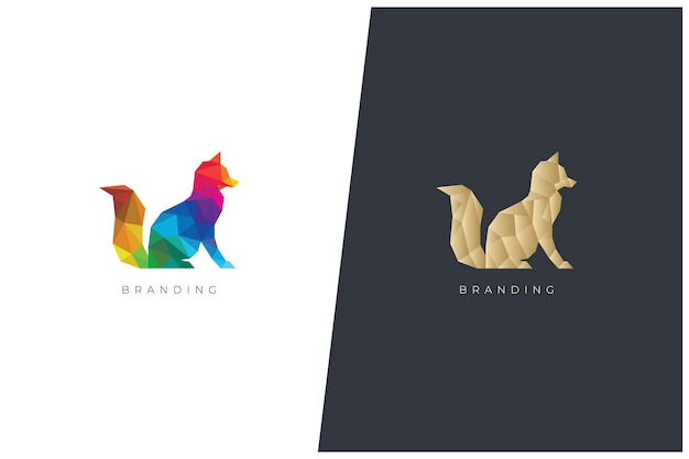 Fox-Gaming-Tiere-Vektor-Logo-Konzept-Design