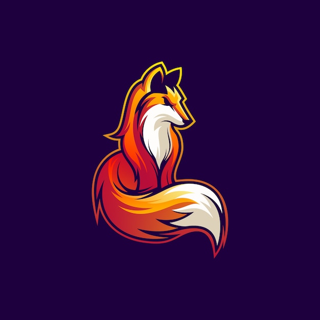 Fox logo design illustration