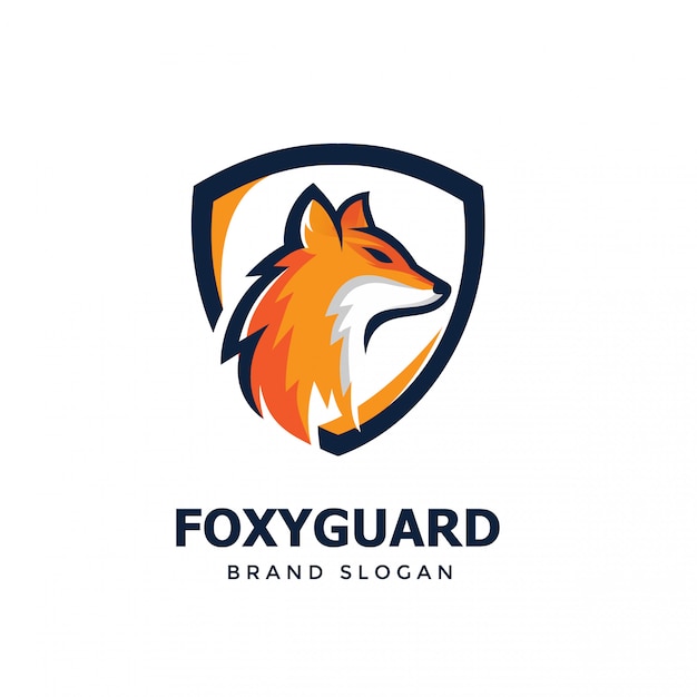 Fox shield logo design