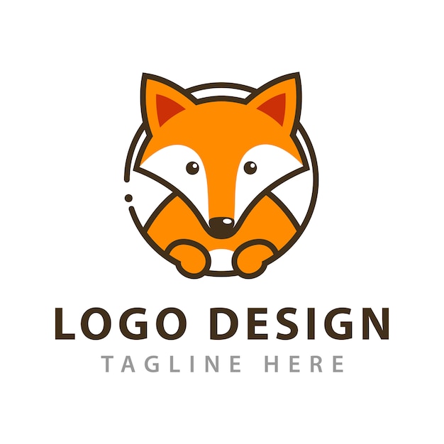 Fox simple logo design